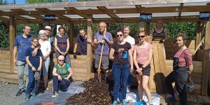groupe de référents de site en formation terrain