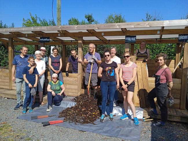 groupe de référents de site en formation terrain