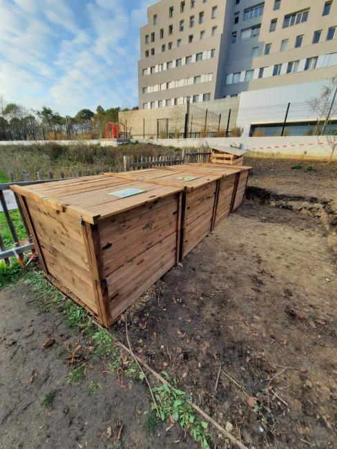 Composteurs du Jardin Partagé des Saules