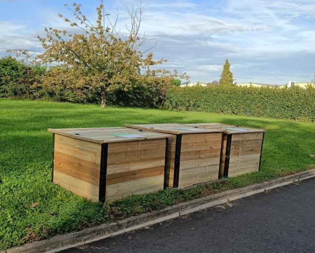 site de compostage partagé aux bureaux du Smidom Veyle Saône
