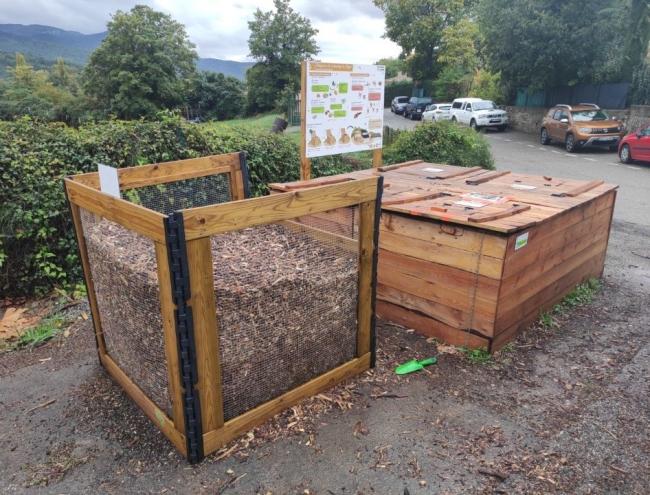Emplacement de la plateforme de compostage. 