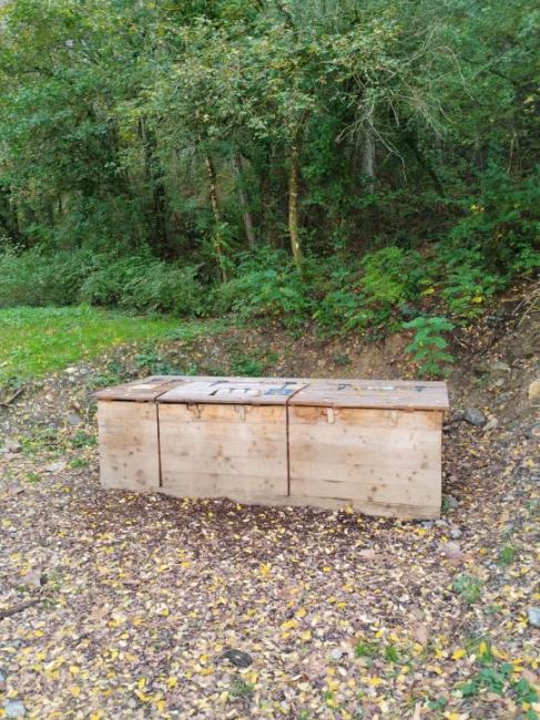 Emplacement de la plateforme de compostage. 