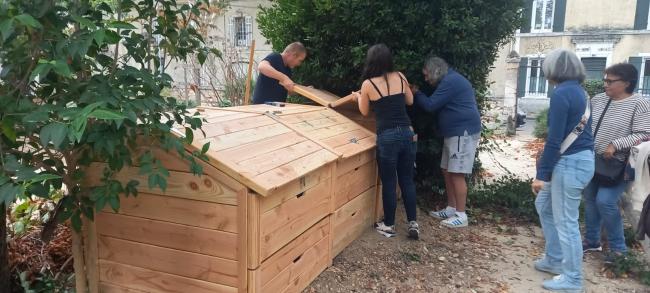 Mise en place du site de compostage