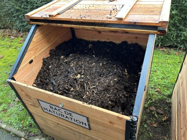 Pré-compost après le transfert