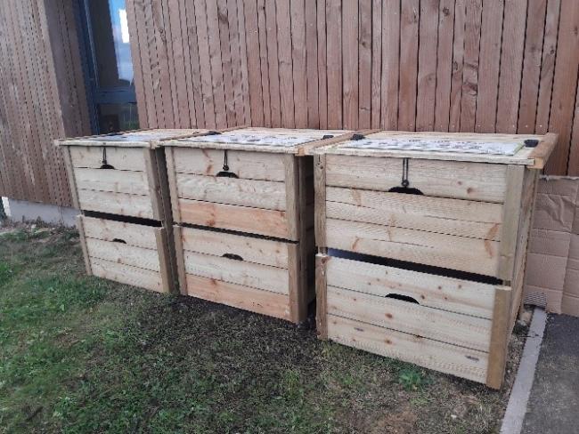 Site de compostage de la crèche Mira'lou à Madegney