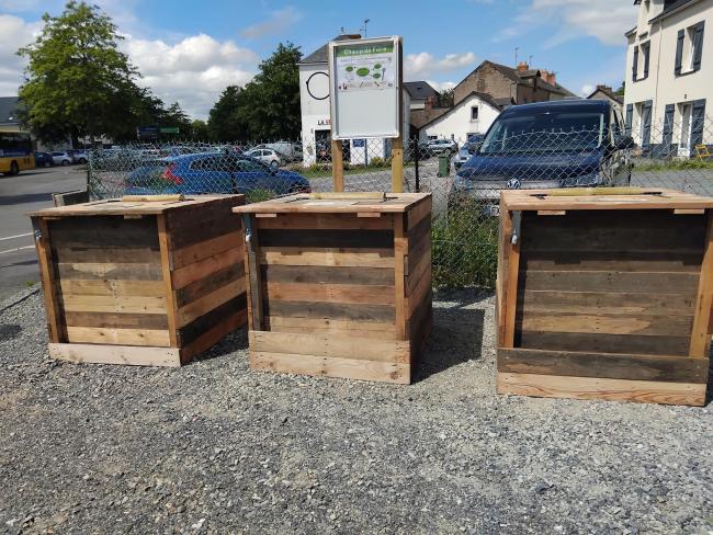 Composteurs en bois de réemploi