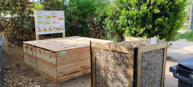 Emplacement de la plateforme de compostage.