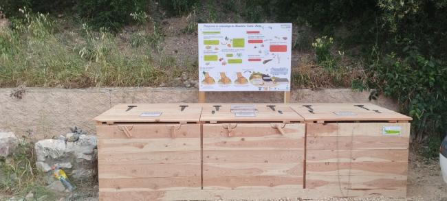 Emplacement de la plateforme de compostage.
