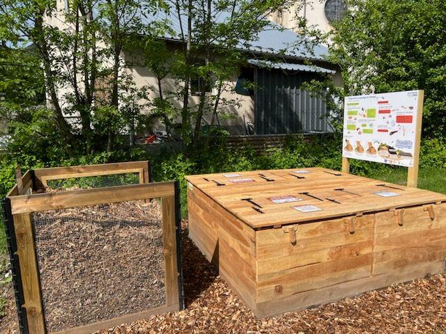 Emplacement de la plateforme de compostage. 