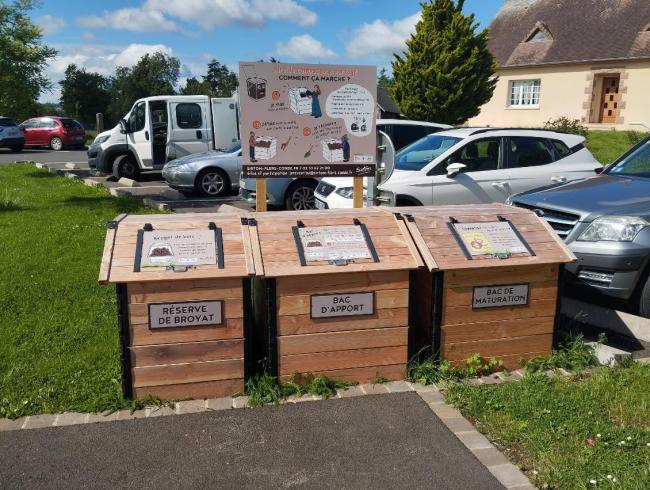 Photo de l'aire 3 bacs de 700L