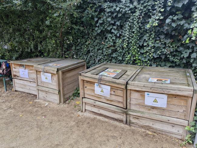 Site de compostage géré par l'association Le Jardin d'Olga