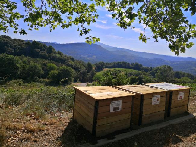 3 bacs 600L en bois