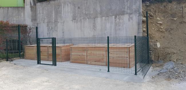 Site de compostage du FAM de l'Escarène, 6 bacs de 1000 litres