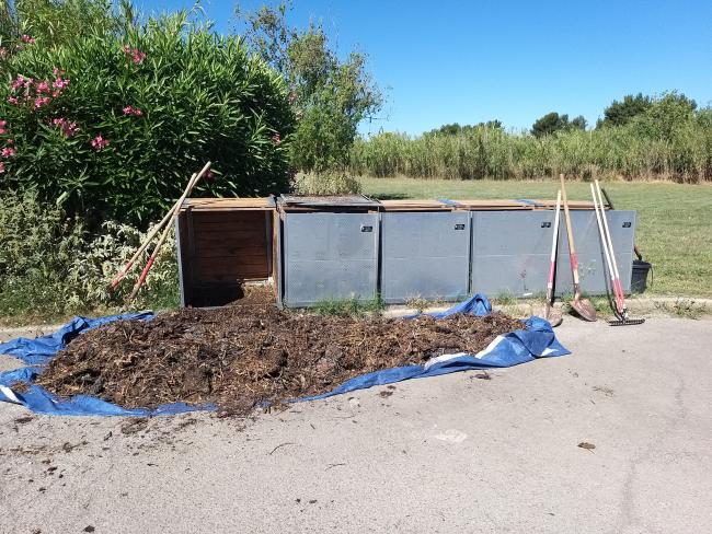 Site installé à 40 mètres de la cuisine/salle de repas de l'ESAT