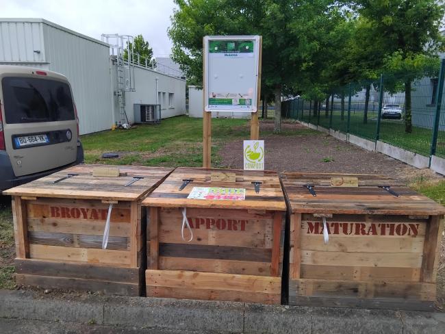 Composteurs en bois de réemploi