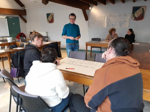 stagiaires en sous groupe