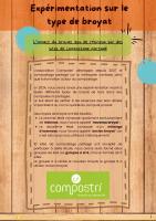 Expérimentation broyat de résineux