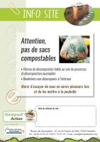 Pas de sacs compostables